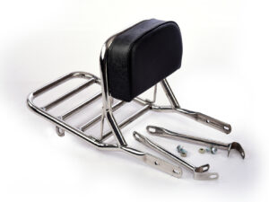 BULLET BACKREST WITH CARRIER PIPE IN STAINLESS STEEL