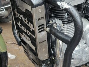 JAWA FORTY TWO RADIATOR COVER IN STAINLESS STEEL