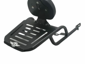 HIMALAYA BACKREST WITH TOPRACK PLATE IN STAINLESS STEEL (BLACK POWDER COATED)