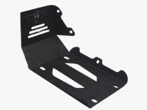 BMW GS 310 BASE PLATE IN STAINLESS  STEEL  BLACK POWDER COATED