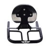 Bullet Backrest with PU seat in stainless steel