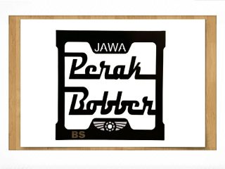 JAWA PERAK FRONT RADIATOR COVER BLACK STAINLESS STEEL