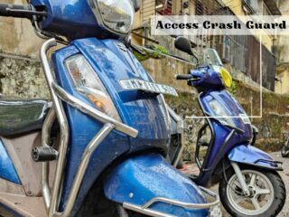 SUZUKI ACCESS CRASH GUARD Fat SILVER - Bs Auto Accessories