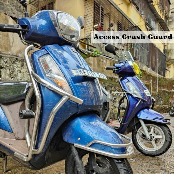 SUZUKI ACCESS CRASH GUARD Fat SILVER - Bs Auto Accessories