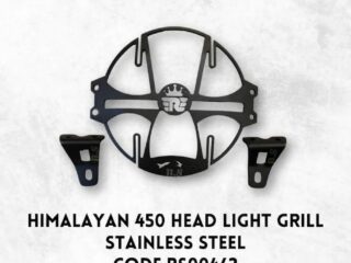 HIMALAYAN 450 HEADLIGHT GRILL, STAINLESS STEEL RUSTFREE PRODUCT BLACK COATED