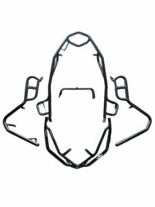 YAMAHA AEROX 155 NEW CRASH GUARD WITH FOOTREST - bs auto accessories