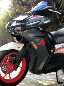 YAMAHA AEROX 155 SLIDER CRASH GUARD SET - bs auto accessories