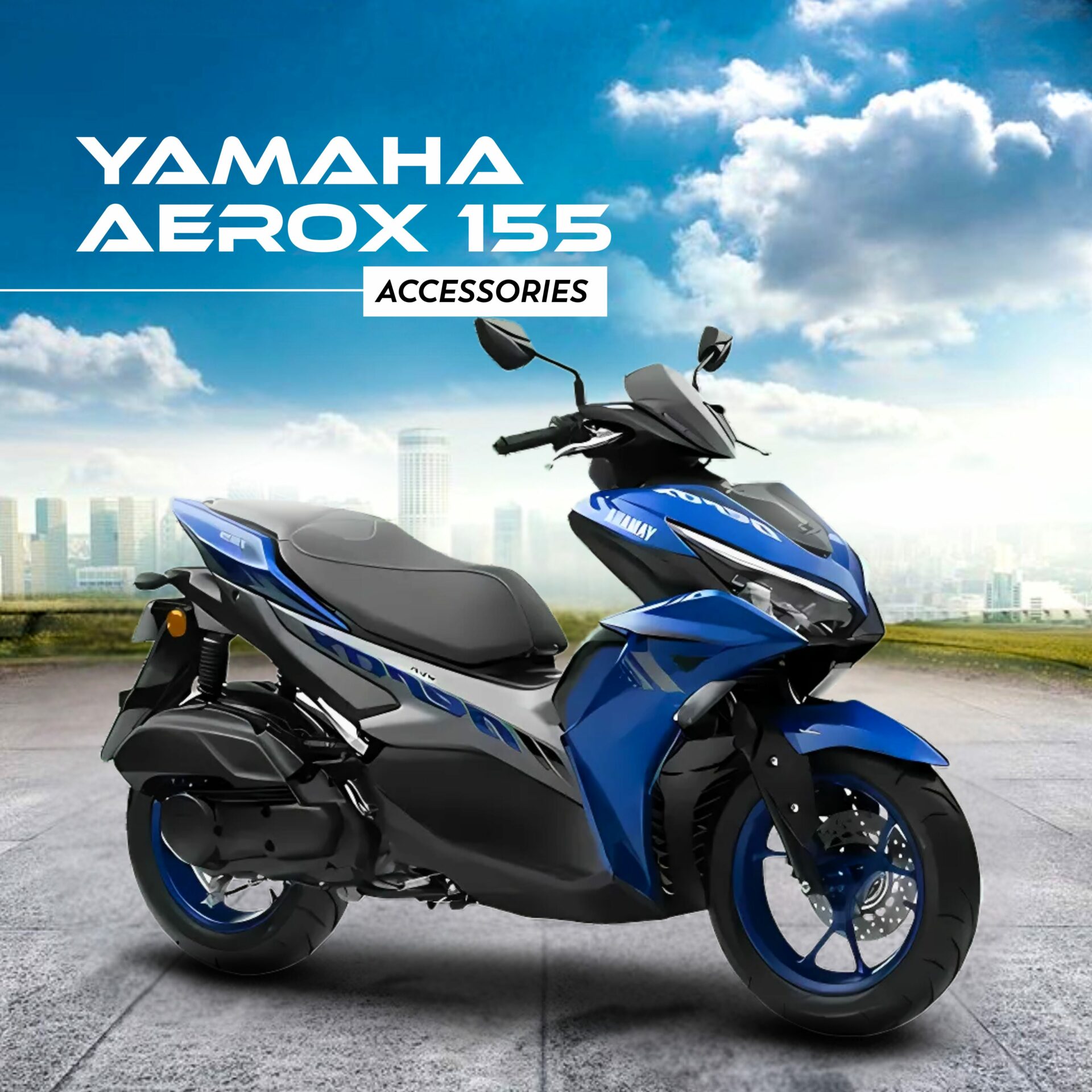 Yamaha Aerox 155 Accessories- bs auto accessories
