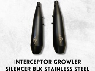 INTERCEPTOR / GT650 GROWLER EXHAUST (BLACK MATT FINISH) STAINLESS STEEL RUSTFREE PRODUCT