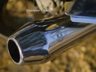 INTERCEPTOR / GT 650 GROWLER EXHAUST GLOSSY CHROME FINISH, RUSTFREE
