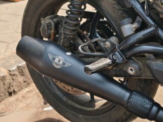 CRUISER EXHAUST FOR HUNTER 350, STAINLESS STEEL RUSTFREE PRODUCT,