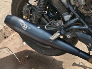VENOM EXHAUST FOR HUNTER 350, STAINLESS STEEL RUSTFREE PRODUCT.