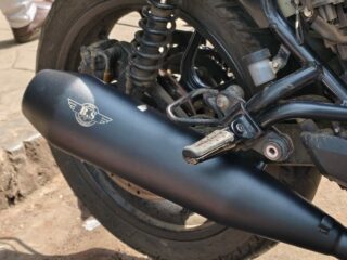 GROWLER EXHAUST FOR HUNTER 350, STAINLESS STEEL RUSTFREE PRODUCT.