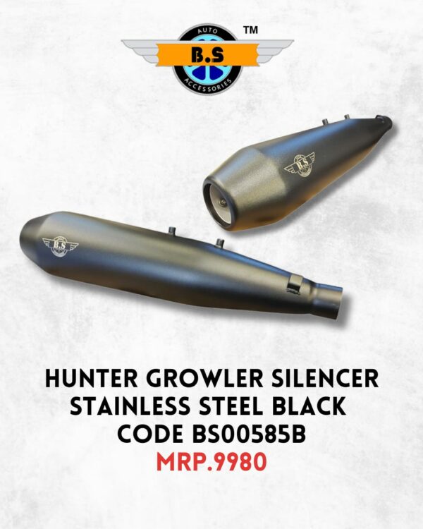 GROWLER EXHAUST FOR HUNTER 350, STAINLESS STEEL RUSTFREE PRODUCT. - Image 2