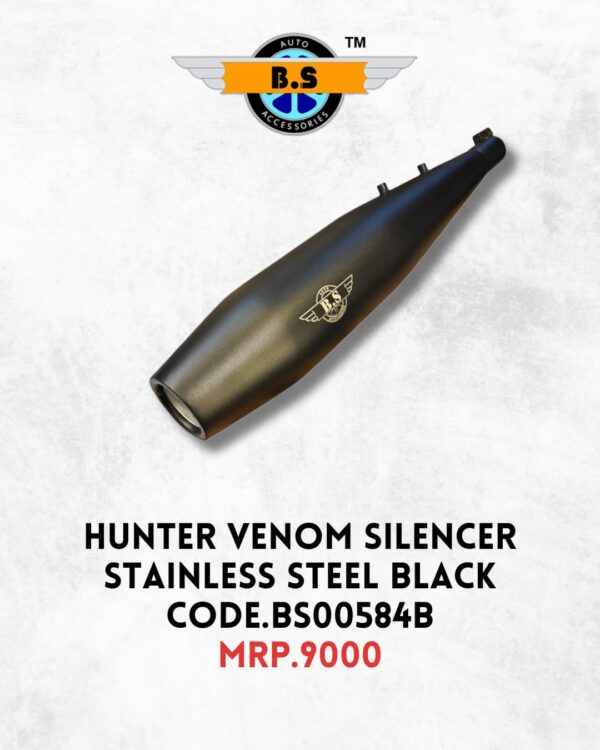VENOM EXHAUST FOR HUNTER 350, STAINLESS STEEL RUSTFREE PRODUCT. - Image 3