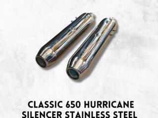 HURRICANE EXHAUST FOR CLASSIC 650, STAINLESS STEEL RUSTFREE PRODUCT