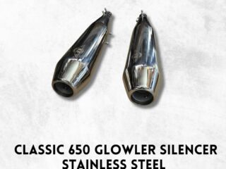 GLOWLER EXHAUST FOR CLASSIC 650, STAINLESS STEEL RUSTFREE EXHAUST