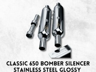 BOMBER EXHAUST FOR CLASSIC 650, STAINLESS STEEL RUSTFREE EXHUAST