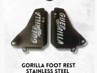 PILLION FOOTREST FOR RE- GUERRILLA 450, STAINLESS STEEL RUSTFREE PRODUCT.