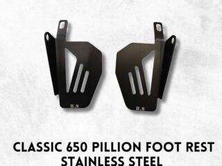 PILLION FOOTREST FOR CLASSIC 650, STAINLESS STEEL RUSTFREE PRODUCT.