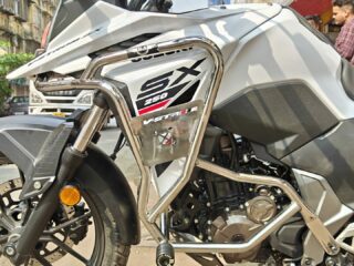 CRASH GUARD FOR SUZUKI VSTROM CHROME FINISH, STAINLESS STEEL RUSTFREE PRODUCT