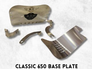 CLASSIC 650 BASE PLATE STAINLESS STEEL CHROME