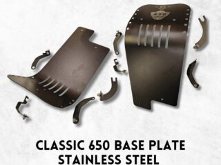 CLASSIC 650 BASE PLATE STAINLESS STEEL BLACK