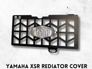 YAMAHA XSR REDIATOR COVER STAINLESS STEEL BLACK.
