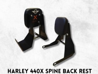 HARLEY 440X SPINE BACKREST STAINLESS STEEL.BLACK