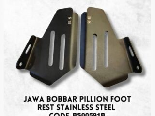 JAWA BOBBAR PILLION FOOTREST STAINLESS STEEL BLACK.