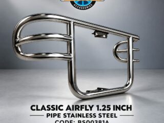 CLASSIC AIRFLY 1.25 INCH PIPE STANLESS STEEL CHROME.