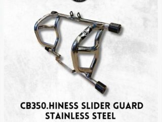 CB350 HINESS SLIDER GUARD STAINLESS STEEL CHROME.
