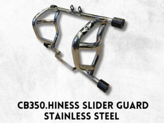 CB350 HINESS SLIDER GUARD STAINLESS STEEL CHROME.