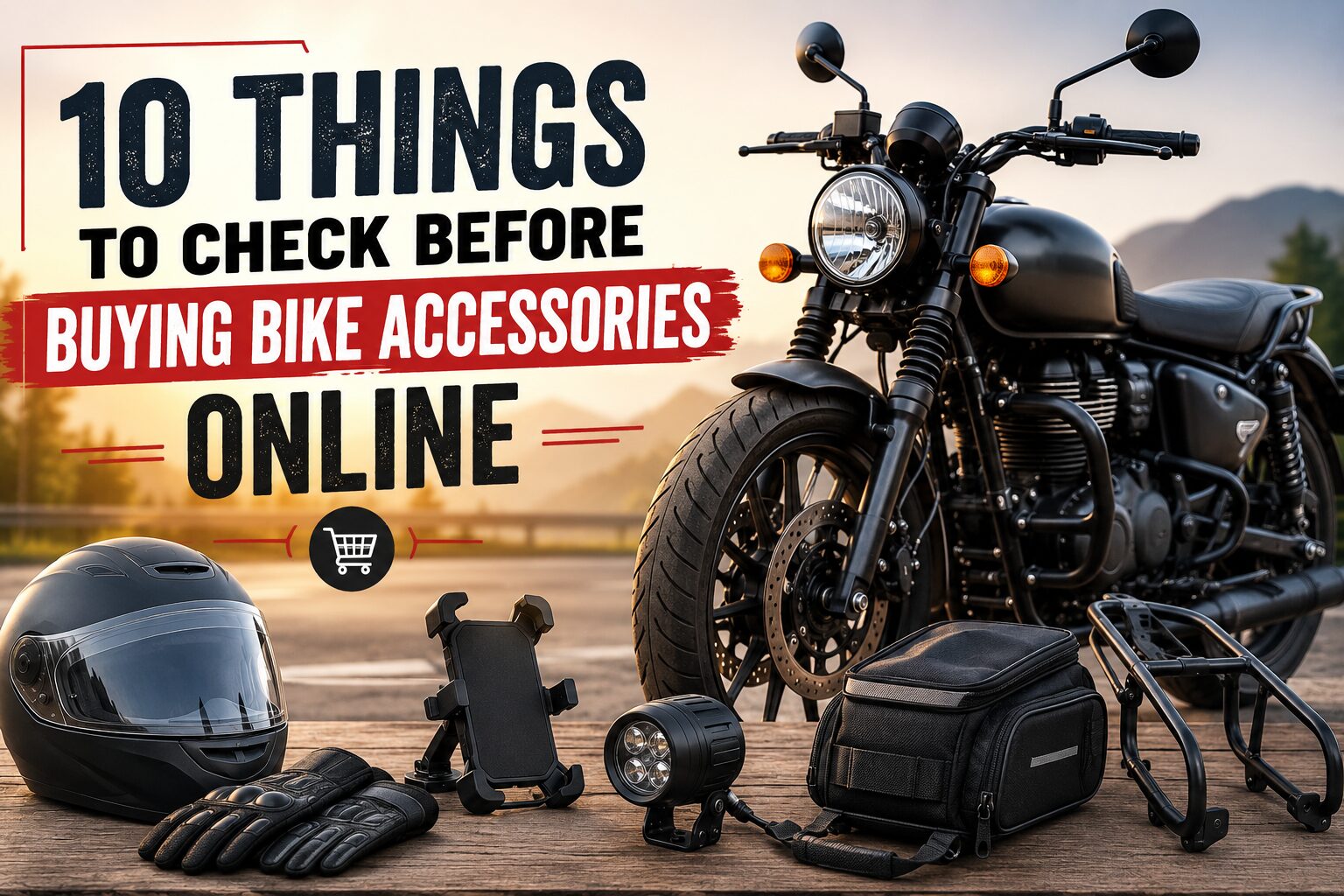 Things to Check Before Buying Bike Accessories Online