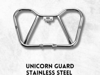 UNICORN LEG GUARD STAINLESS STEEL.