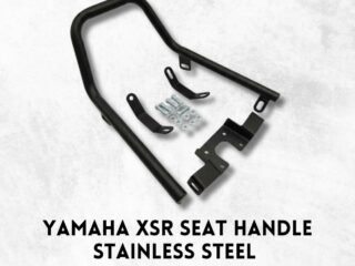 YAMAHA XSR SEAT HANDLE STAINLESS STEEL BLACK.