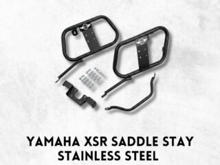 YAMAHA XSR SADDLE STAY STAINLESS STEEL BLACK.