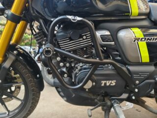 TVS RONIN SLIDER CRASH GUARD, STAINLESS STEEL RUSTFREE PRODUCT.
