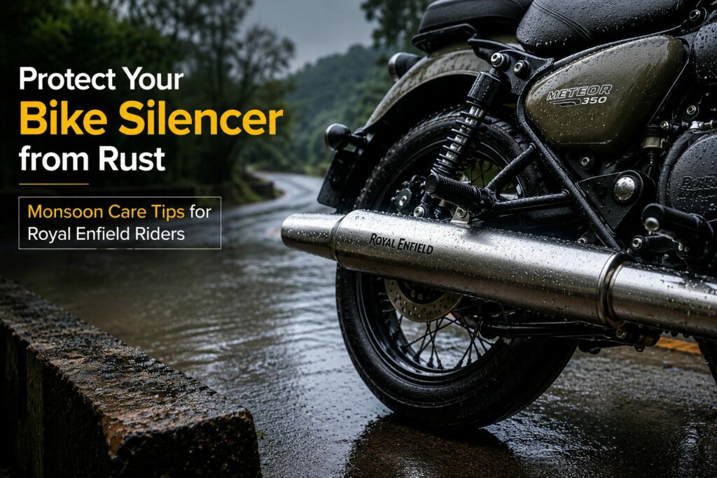 Bike Silencer Rust Problem During Monsoon? Here’s How Royal Enfield Riders Can Protect Their Exhaust