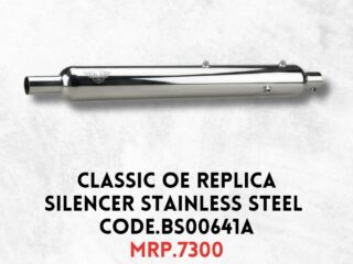 CLASSIC OE REPLICA SILENCER STAINLESS STEEL CHROME.