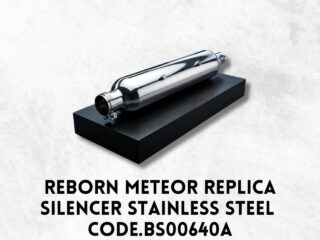 REBORN METEOR REPLICA SILENCER STAINLESS STEEL CHROME.