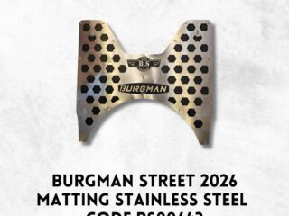 BURGMAN STREET 2026 MATTING STAINLESS STEEL SS