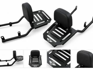 Backrest with Luggage Rack for Royal Enfield Goan Classic 350 – Black